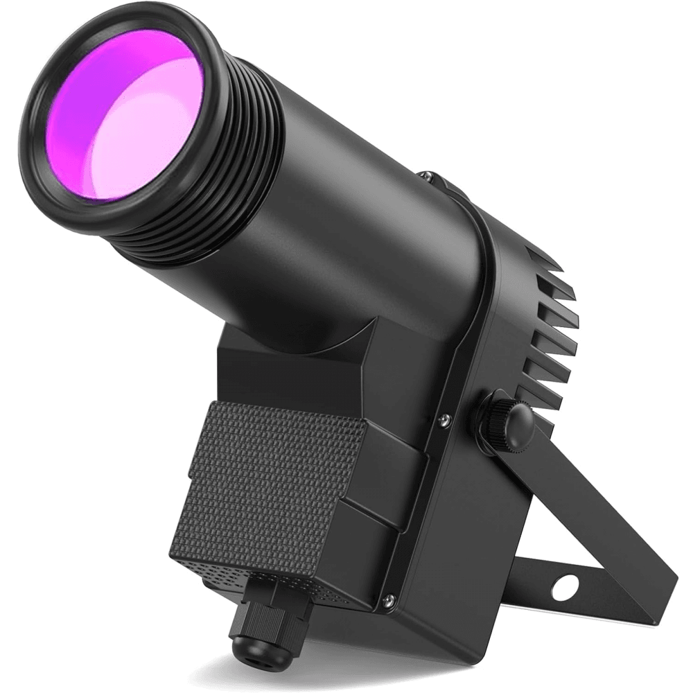 10W Quad-colour RGBW Pinspot DMX