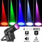 10W Quad-colour RGBW Pinspot DMX