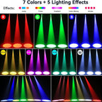 10W Quad-colour RGBW Pinspot DMX