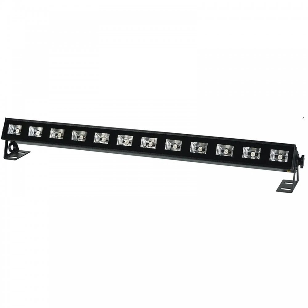 UV Power Batten 12 x 3w LED Blacklight Strip Light