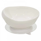 Pair of White Dignity Bowl Spill Proof Non Slip Suction Base
