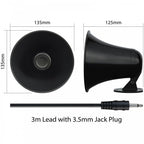 Black ABS 20w 8 ohm Round Horn Speaker Indoor and Outdoor