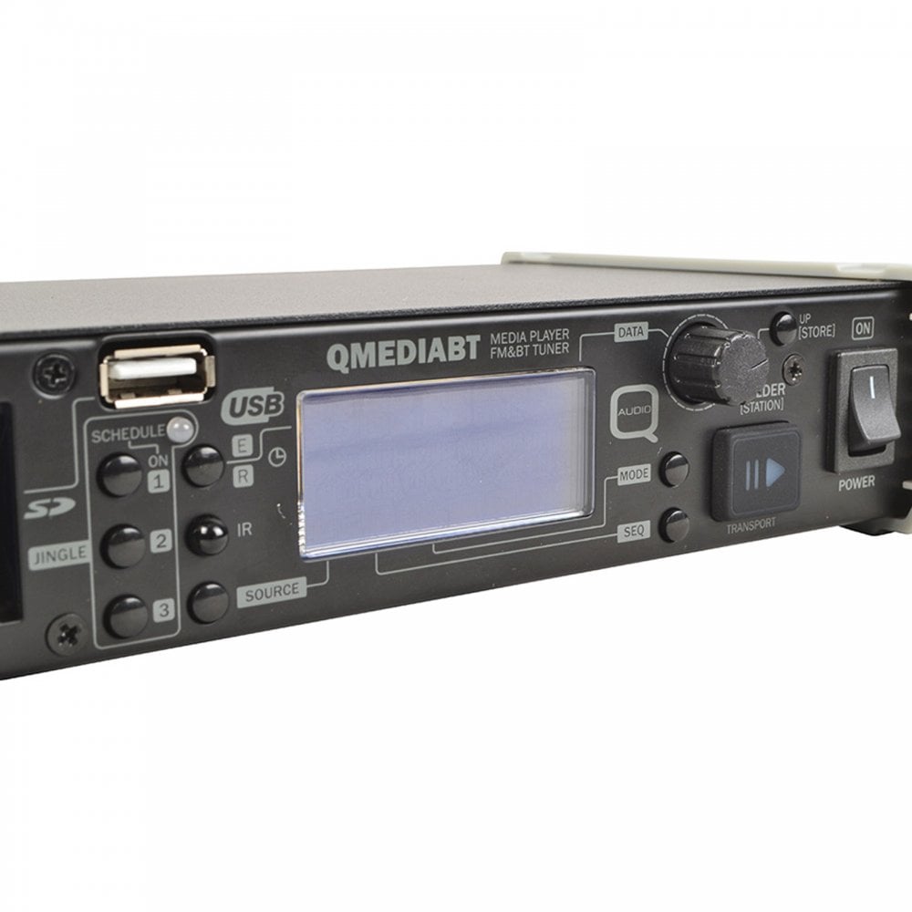 QMEDIABT Audio Media Player with USB SD FM and Bluetooth