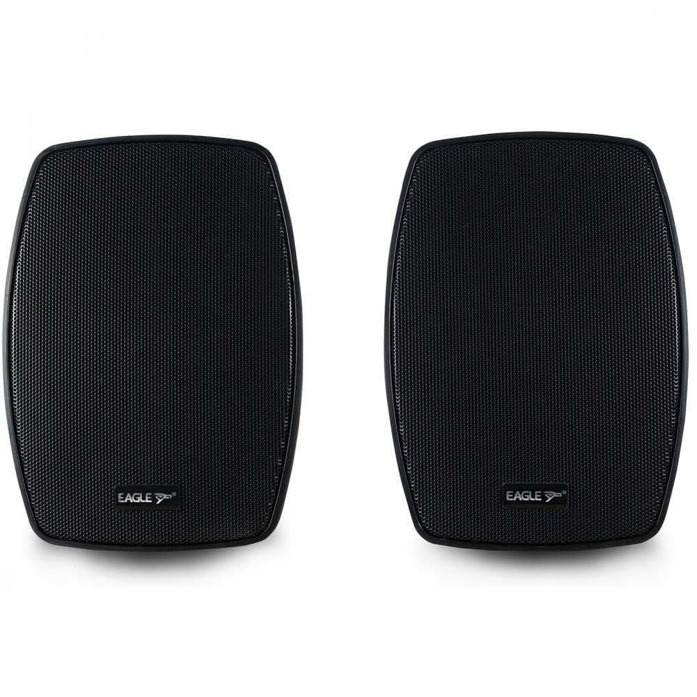 Pair of 5.25" Wall Speakers Indoor Outdoor Waterproof