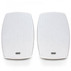 Pair of 4" Wall Speakers Indoor Outdoor Waterproof White