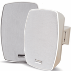Pair of 5.25" Wall Speakers Indoor Outdoor Waterproof White