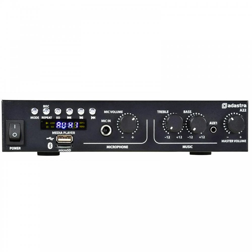 A22 Digital Stereo PA Amplifier with Bluetooth SD USB FM