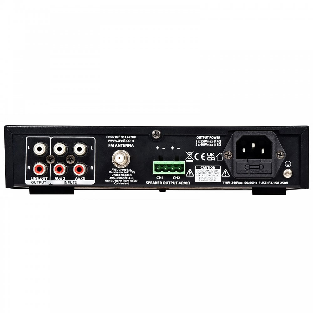 Digital Media Amp 2 x 6" Rock Speaker Outdoor Sound System