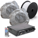 Digital Media Amp 2 x 6" Rock Speaker Outdoor Sound System
