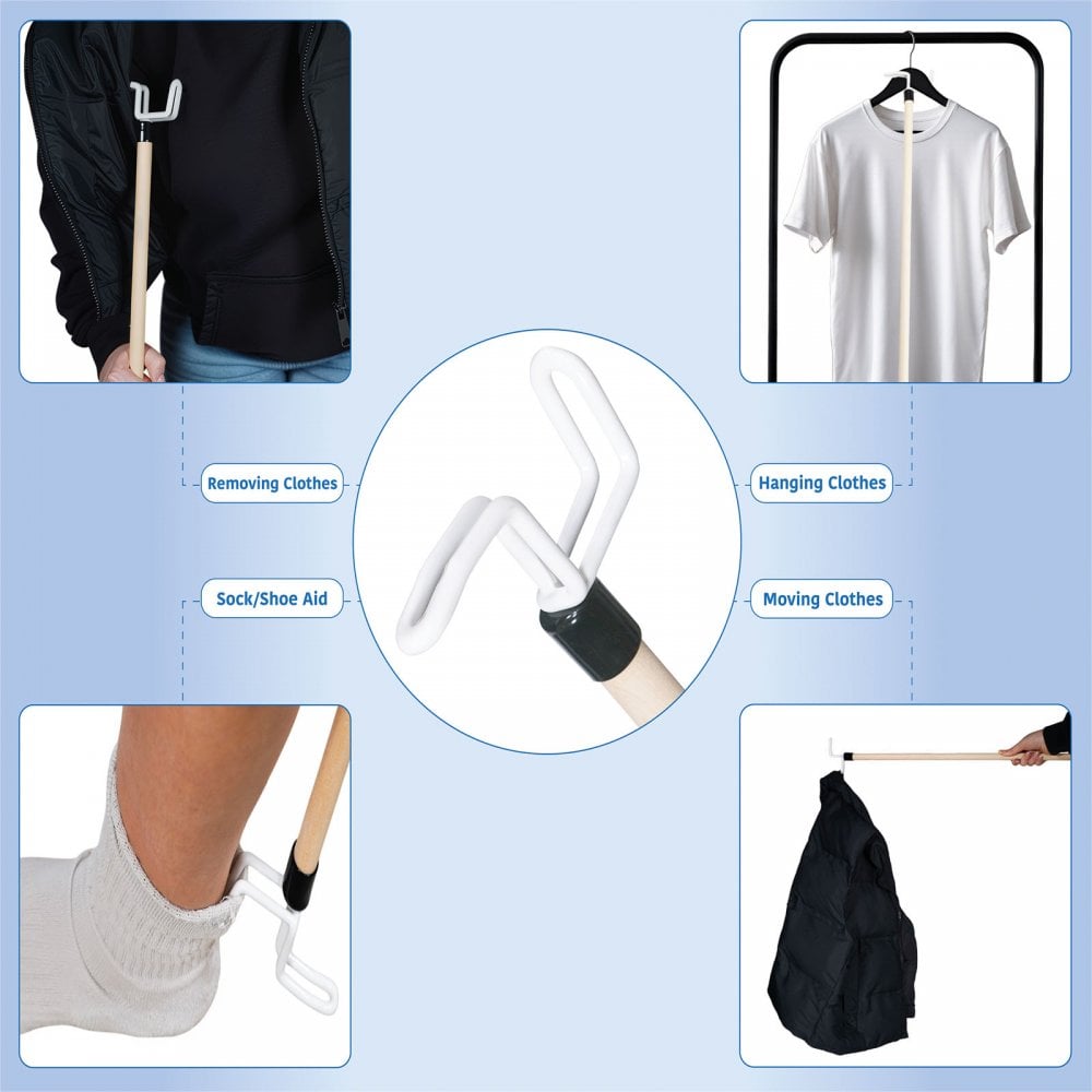 Mobility 27" Lightweight Dressing Stick with Push / Pull Hook (69cm)