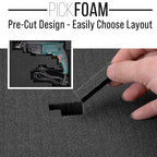 VersiCase 1 Equipment Case Lockable Pick Pluck Foam