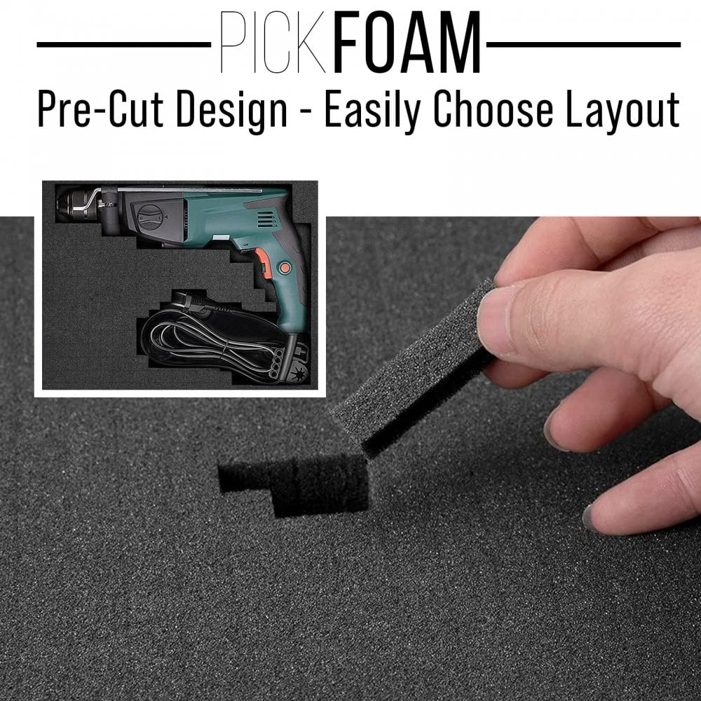 VersiCase 2 Equipment Case Lockable Pick Pluck Foam