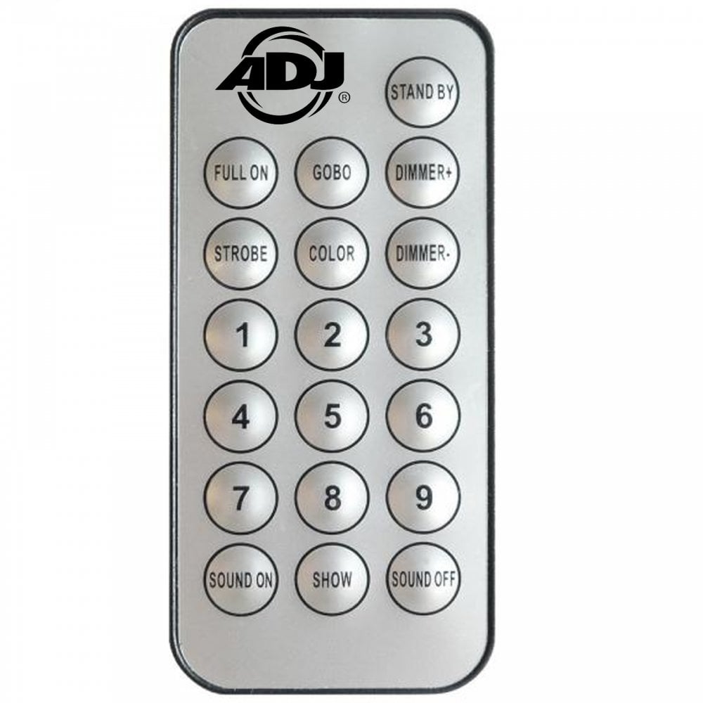 UC-IR Infra Red Remote Control For ADJ Lighting Effects