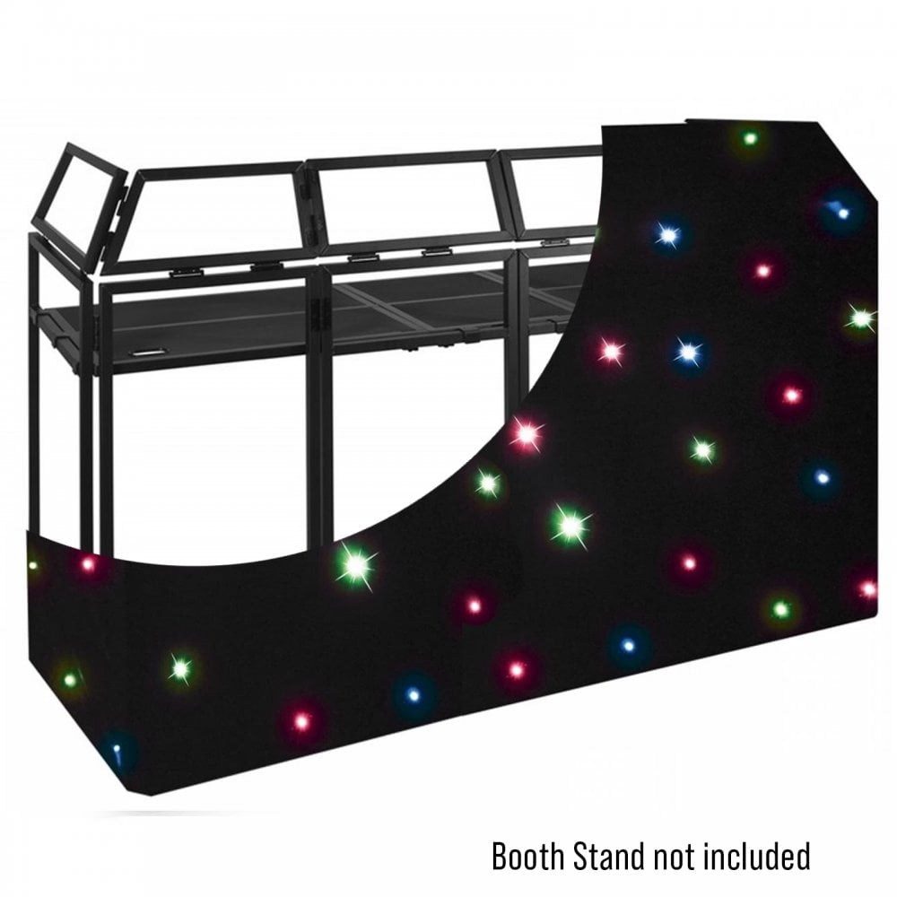 Pro DJ Booth XL RGB Colour LED Starcloth System