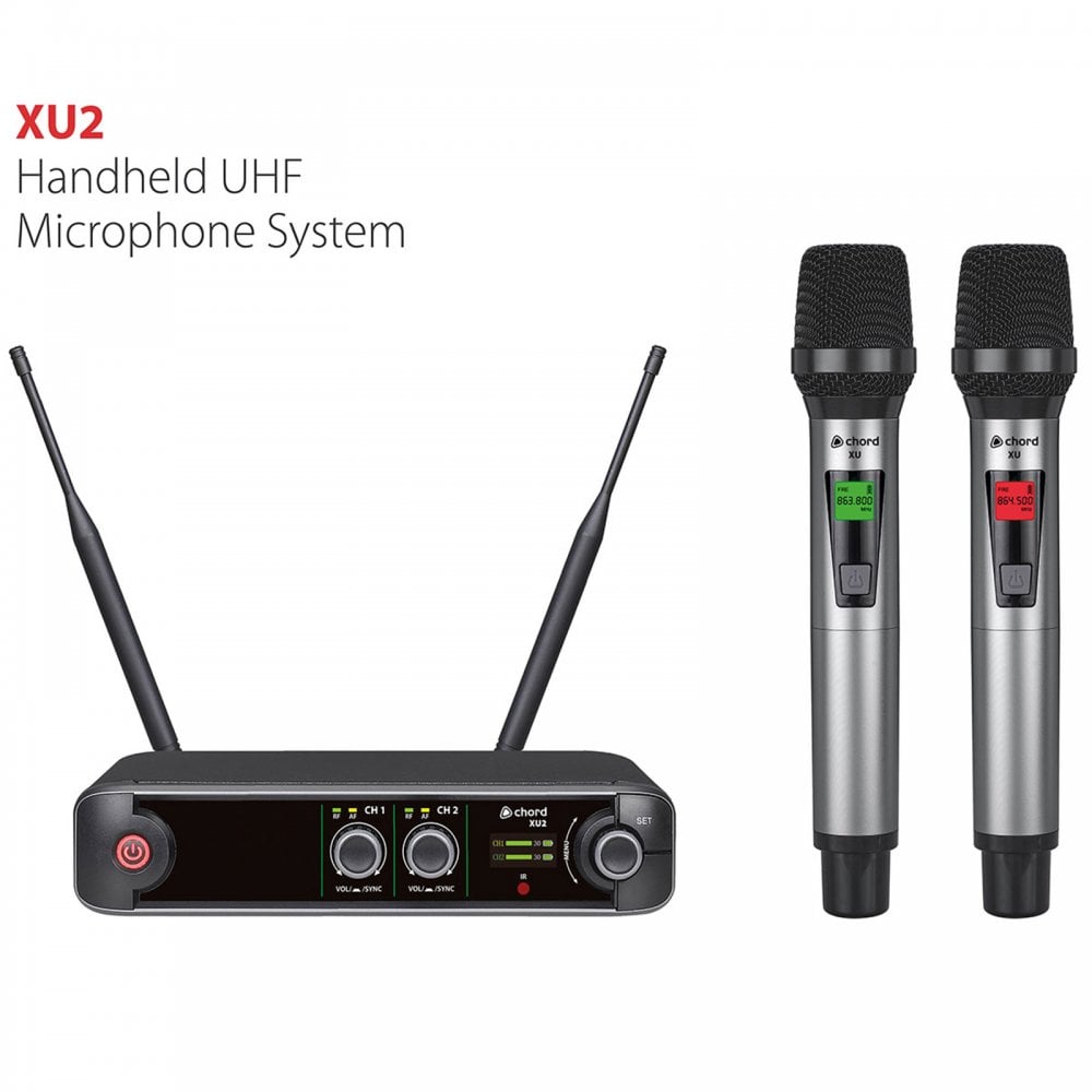 XU series UHF Double Handheld Microphone System