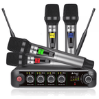 XU series UHF Quad Handheld Microphone System