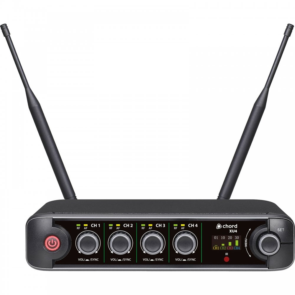 XU series UHF Quad Handheld Microphone System
