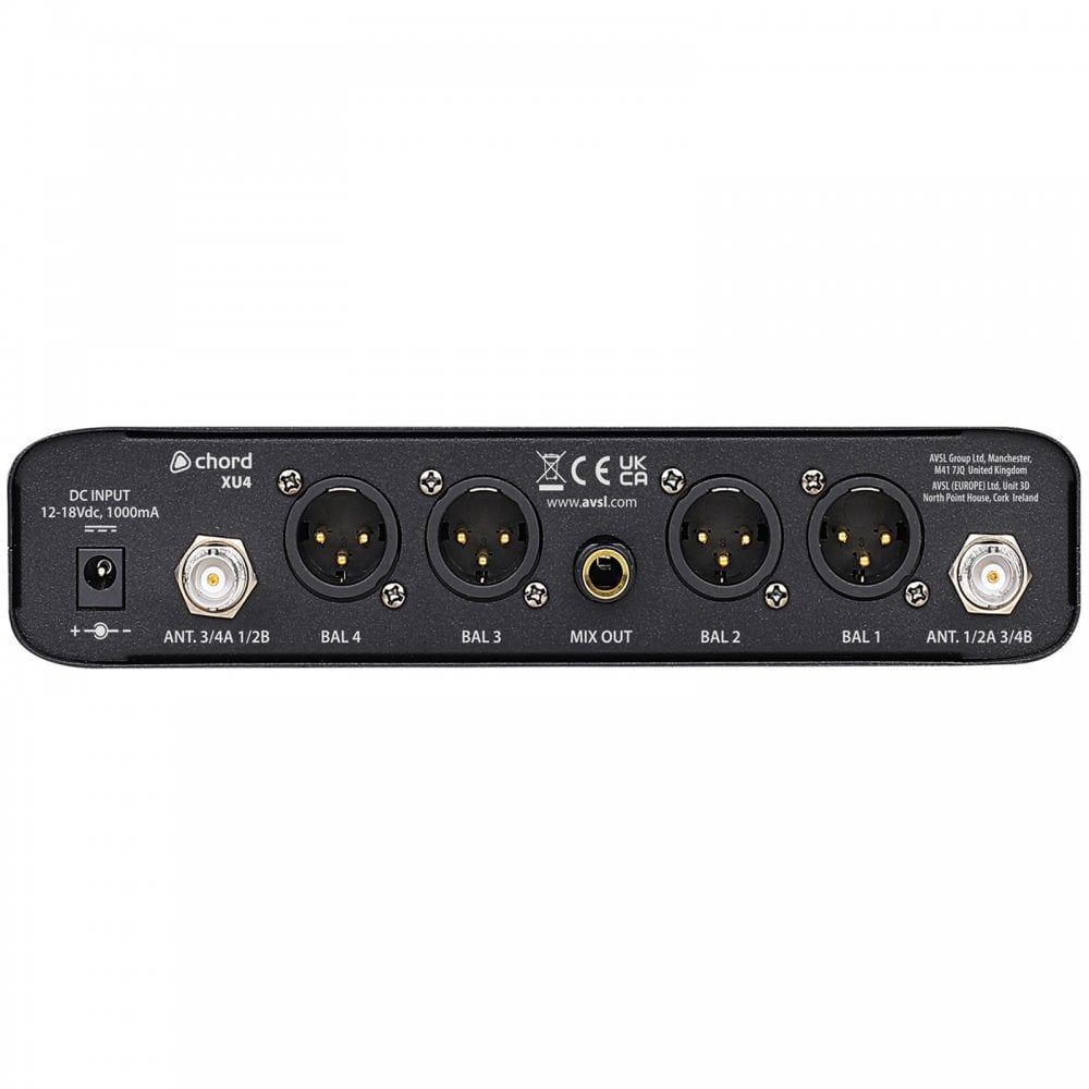 XU series UHF Quad Handheld Microphone System