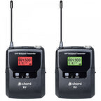 XU series UHF Double Headset Lapel Microphone System