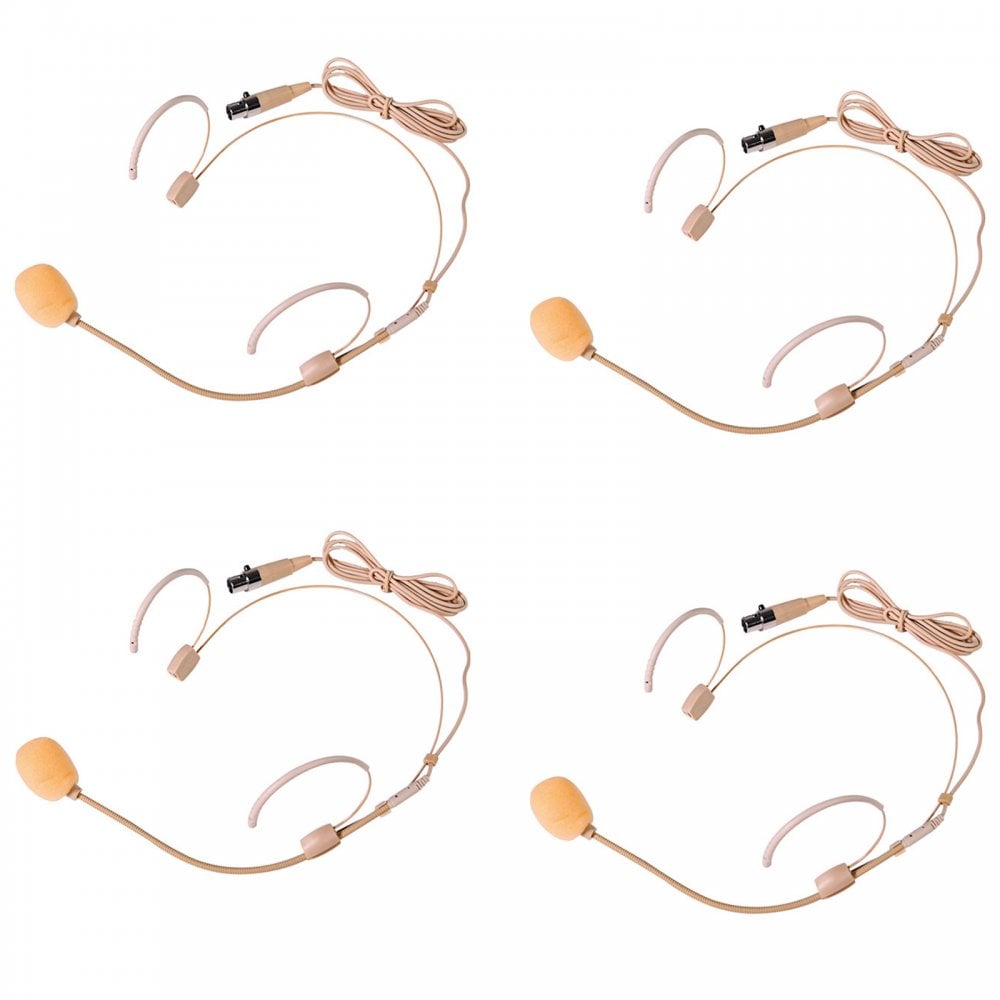 XU series UHF Quad Headset Lapel Microphone System