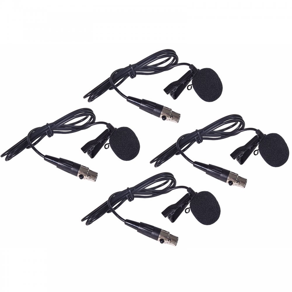 XU series UHF Quad Headset Lapel Microphone System