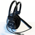 Mono Stereo Black Retro Studio Stereo Headphones
