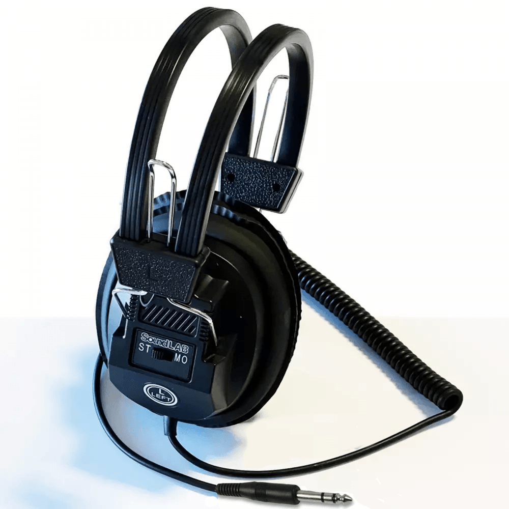Mono Stereo Black Retro Studio Stereo Headphones