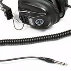 Mono Stereo Black Retro Studio Stereo Headphones