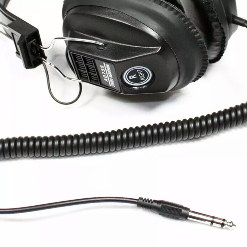 Mono Stereo Black Retro Studio Stereo Headphones
