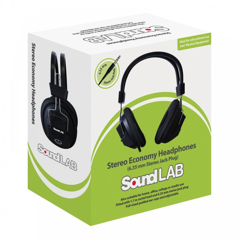 Mono Stereo Black Retro Studio Stereo Headphones