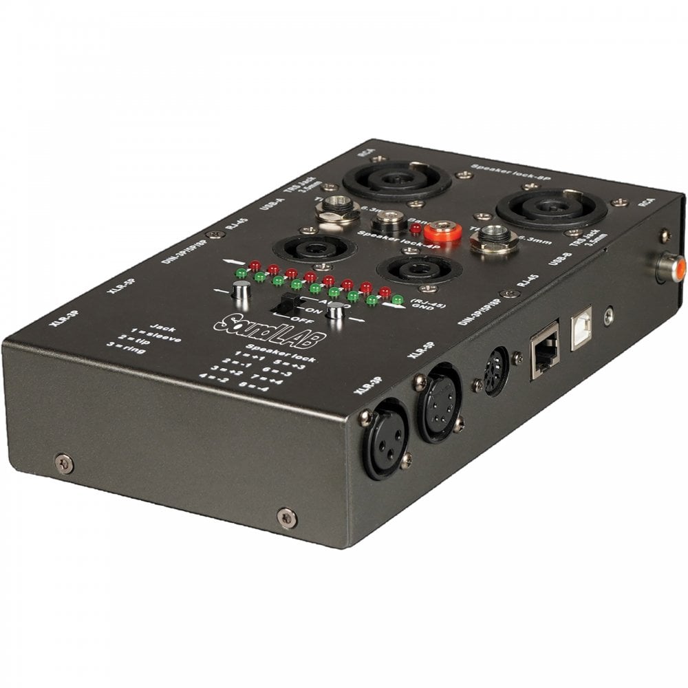 Universal Audio XLR Microphone Speaker CAT5 USB Cable Tester