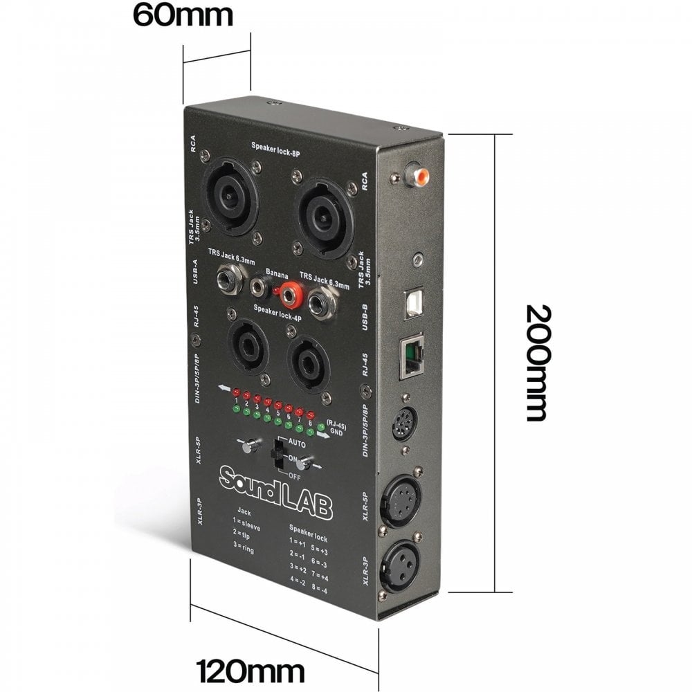 Universal Audio XLR Microphone Speaker CAT5 USB Cable Tester