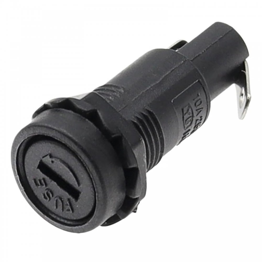 Panel Mounted Fuse Holder for 5mm x 20mm Glass Fuses