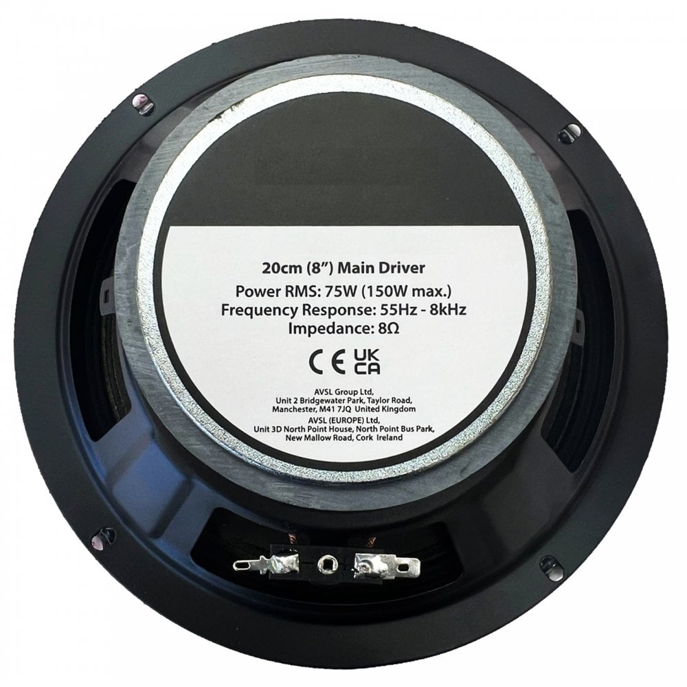 Full Range 8" Chassis Speaker 75W 8 Ohm
