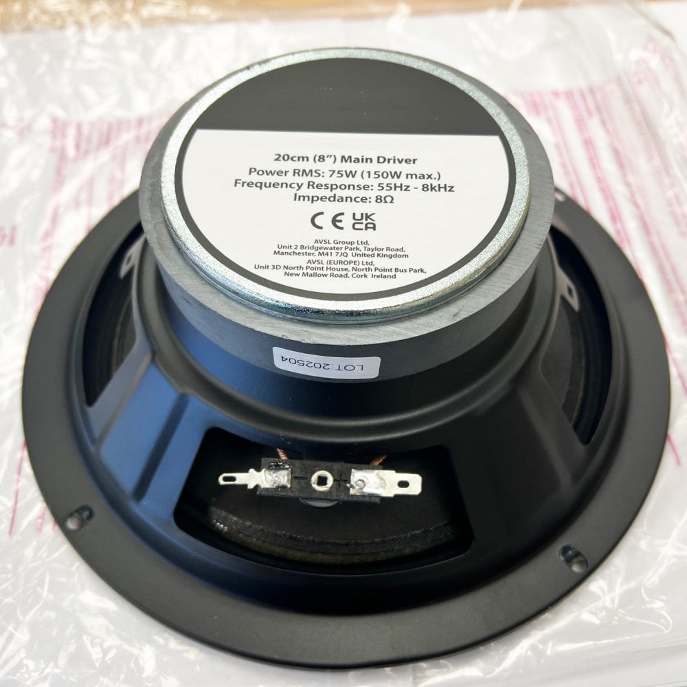 Full Range 8" Chassis Speaker 75W 8 Ohm