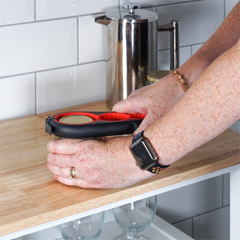 Universal Jar and Bottle Opener Black Red