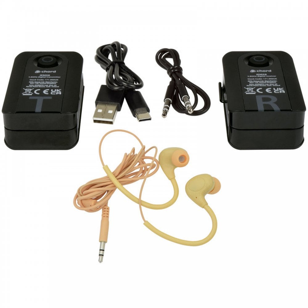 In-Ear Monitoring System with UHF Microphone Cased