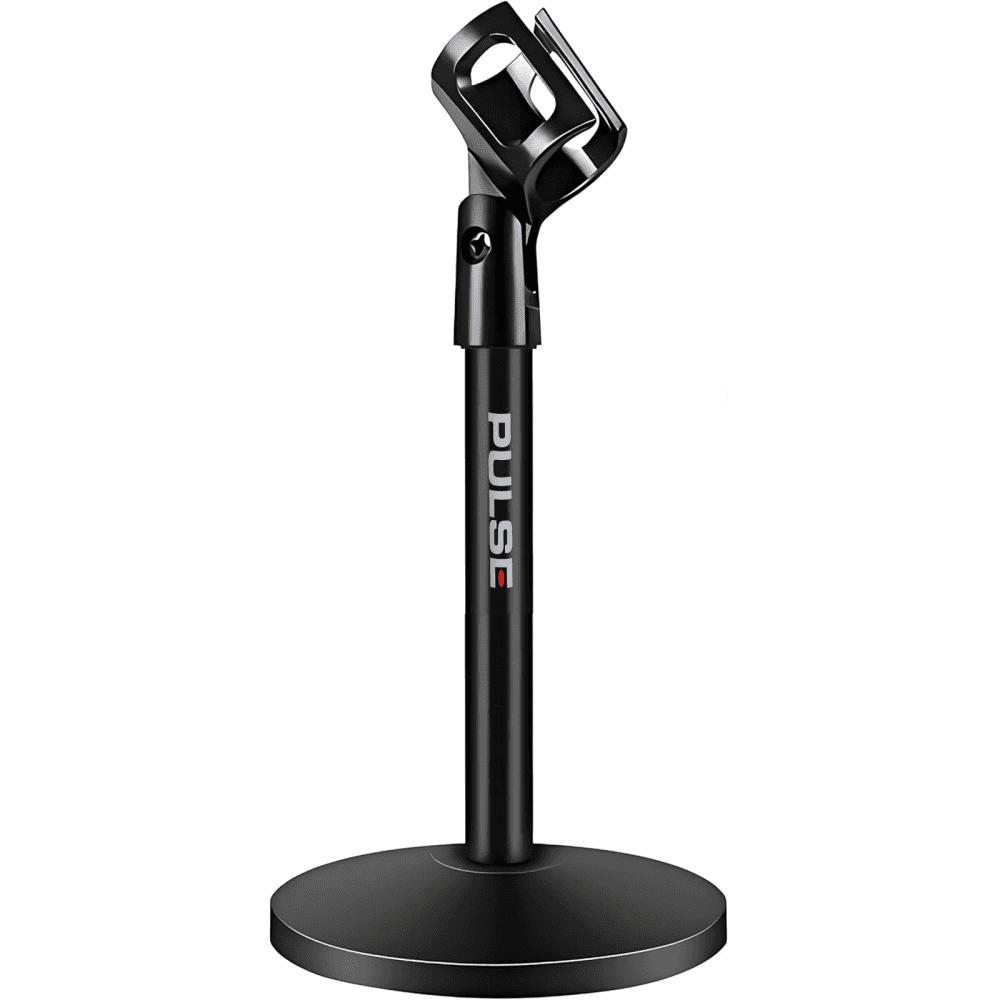 Small Desk Top Microphone Stand Heavy Base Mic Holder