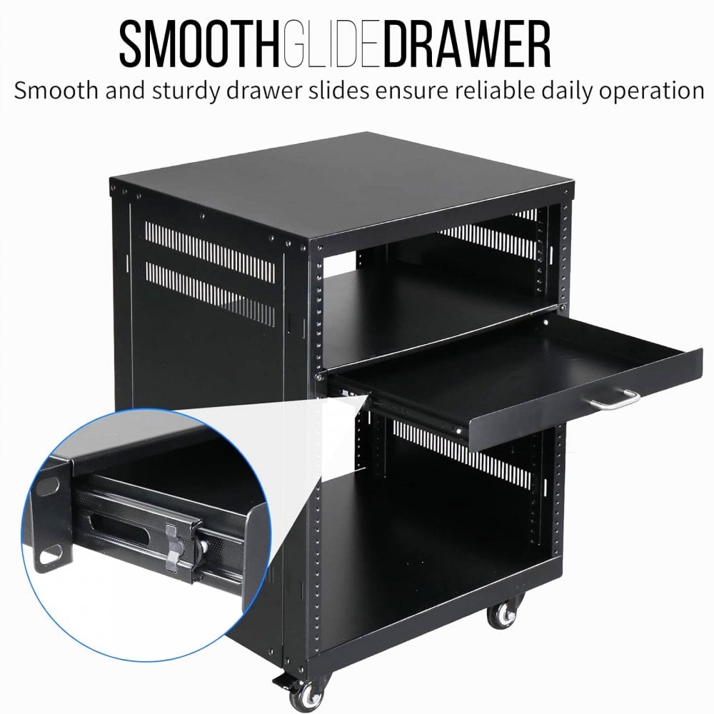 1u 19-inch Rack Mount Sliding Tray