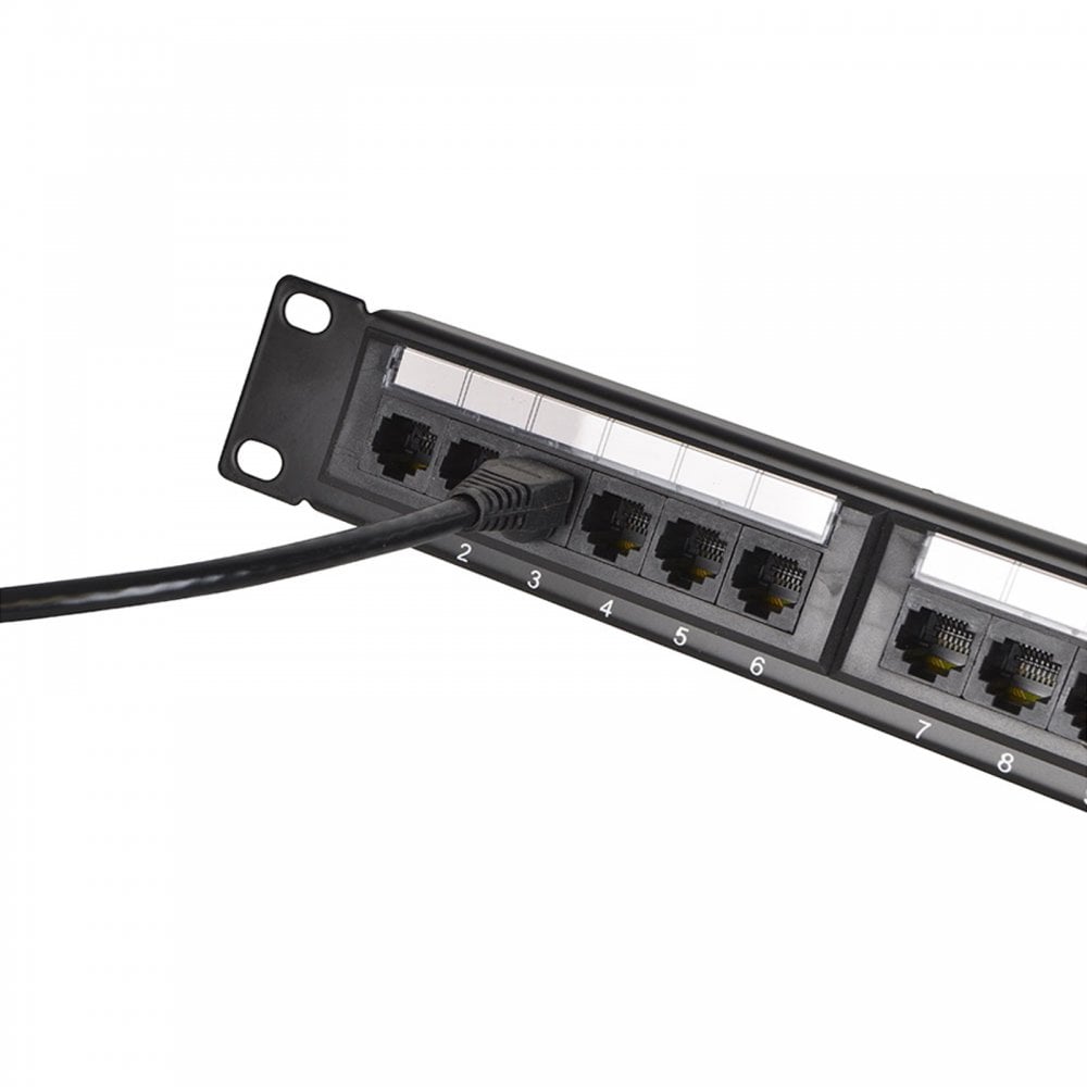 19-Inch CAT5 CAT6 IDC Patch Panel 24 Way