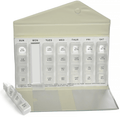 Week Day Pill Dispenser with 4 Daily Slots
