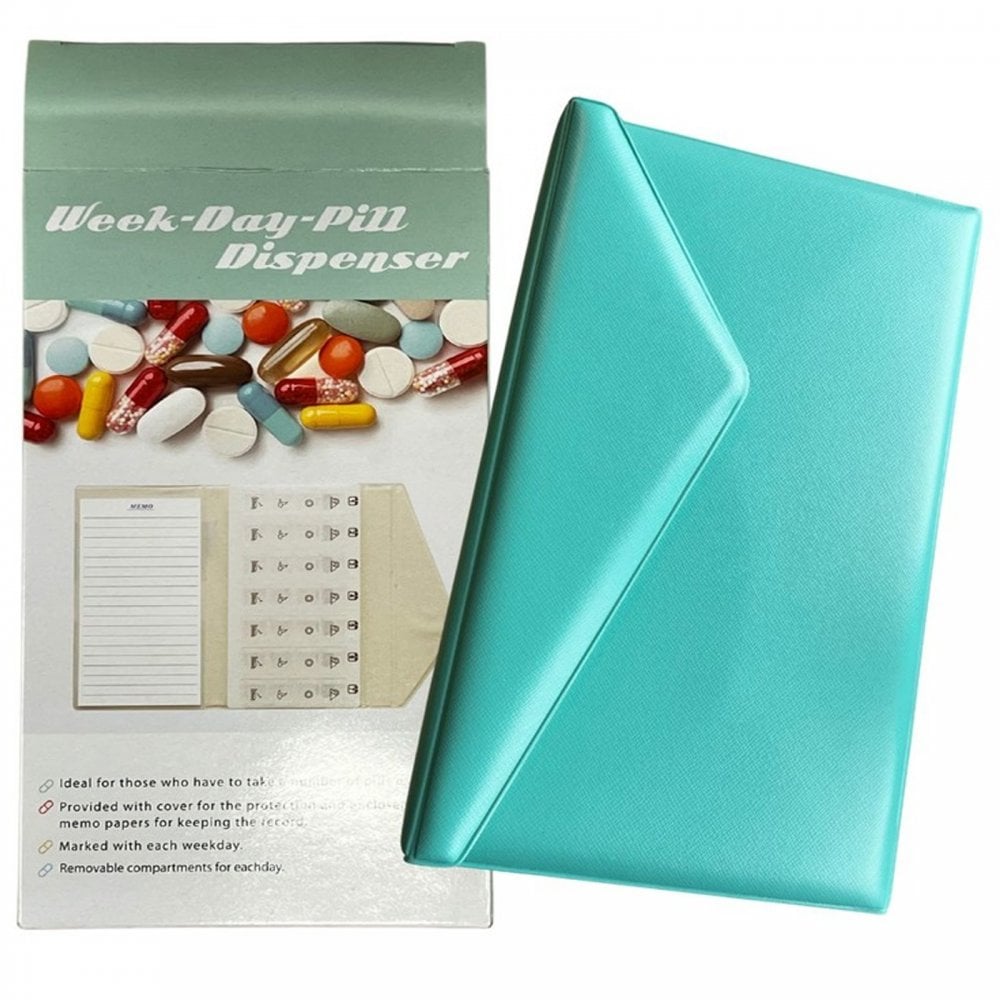 Week Day Pill Dispenser with 4 Daily Slots