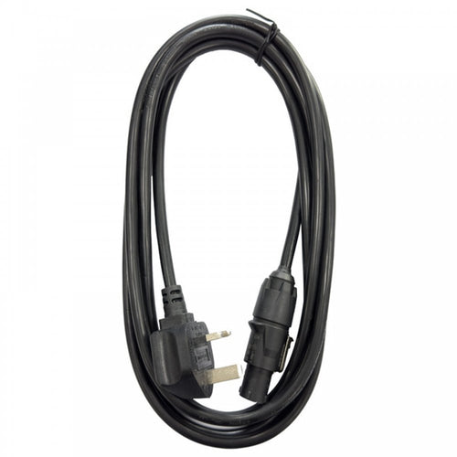 2-10M PowerCON Lead TR1 to UK Mains Plug 13A