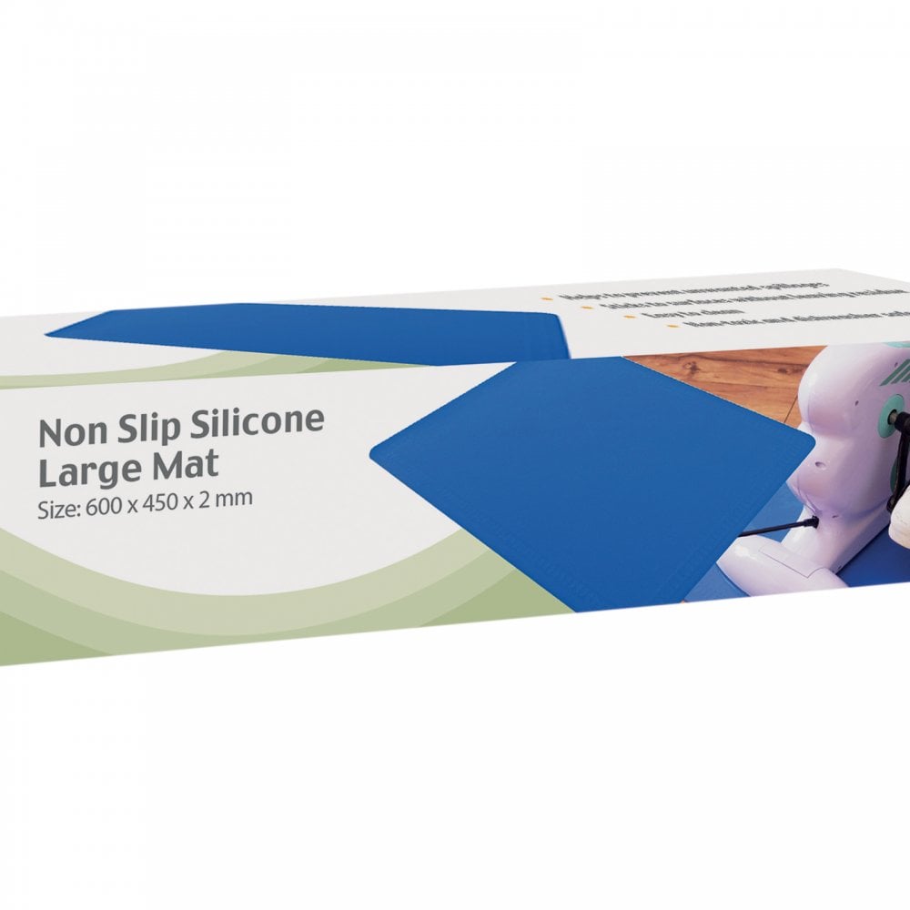 Large Silicone Rubber Anti Slip Rectangular Mat 60x45cm