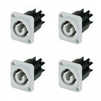 4x PowerCON Power Cable Chassis Connector NAC3MPB-1