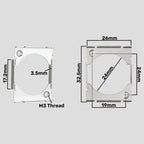 5pc MFD Mounting Fixing Plate for D-Sized Chassis