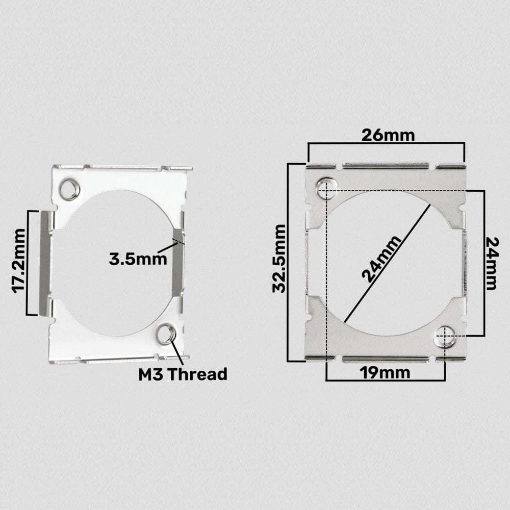 5pc MFD Mounting Fixing Plate for D-Sized Chassis