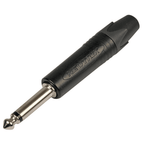 NP2X-BAG 6.35mm Mono Black Metal Jack Plug