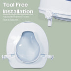 4 Inch Senator Plastic Raised Toilet Seat TPR Padding