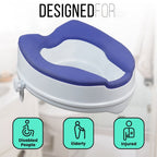 4 Inch Senator Plastic Raised Toilet Seat TPR Padding
